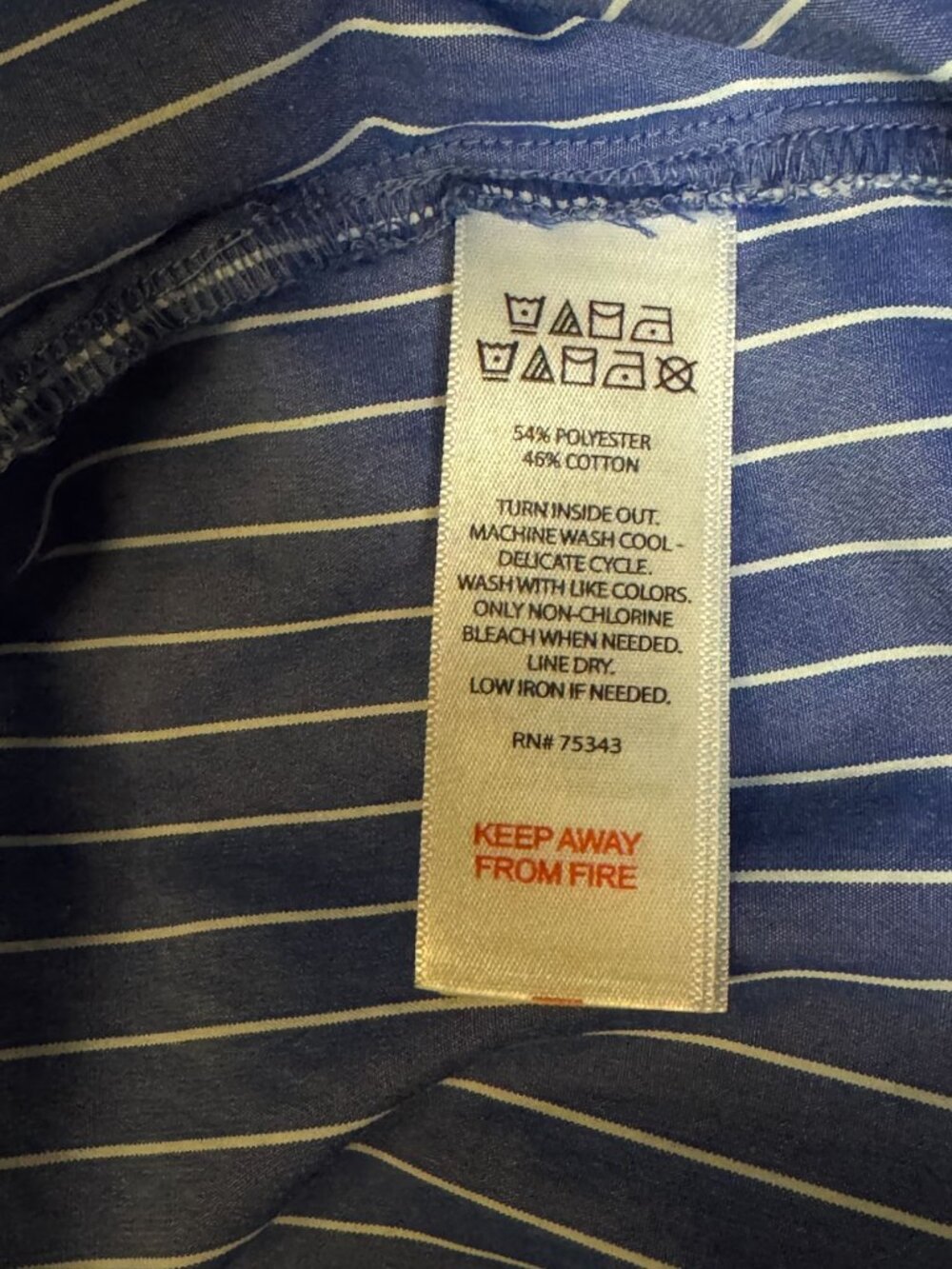 Caroline Constas Womens Blue White Stripe Pajama Top & Shorts Set Size L - Picture 4 of 12